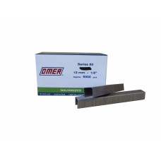 50/12 12MM OMER® 12mm Galvanised Industrial Carton Staples 5,000pcs/Box