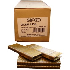 BCS5-1138 SIFCO® 38mm 16Ga. Galvanised Staples 10,000pcs/Box