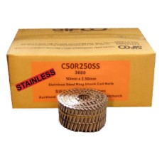 C50R250SS SIFCO® 50mm Stainless Ring Shank Coil Nails