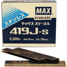 419J-S MAX® 19mm Stainless Industrial Staples 5,000pcs/Box