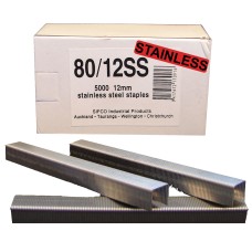 80/12SS SIFCO® 12mm Stainless steel 304 21Ga. Upholstery Staples 5,000pcs/Box