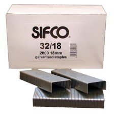 32/18 SIFCO® 18mm Wide Crown Carton Staples 2,000pcs/Box