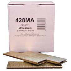 428MA SIFCO® 28mm Galvanised 18Ga. Staples for use in Air Staplers 5,000pcs/Box
