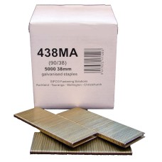 438MA SIFCO® 38mm Galvanised 18Ga. Staple for use in Air Staplers 5,000pcs/Box