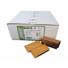 BCS1514 OMER® 45mm 15.5Ga. Galvanised Staples 10,000pcs/Box