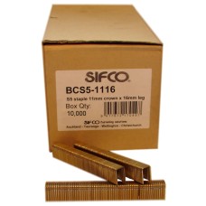 BCS5-1116 SIFCO® 16mm 16Ga. Galvanised Staples 10,000pcs/Box