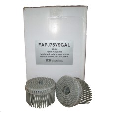 FAPJ75W1GAL SIFCO® 75mmx3.15mm Galvanised Hardened Jolt Head Coil Nails 4,000pcs/Box