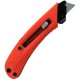 S5L, PHC 3-in-1 Safety Knife Box Cutter, Tape Splitter, & Film, Left Handed, RED