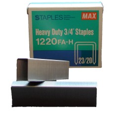 1220FA-H MAX® 20mm Heavy Duty Office Staples 1,000pcs/box