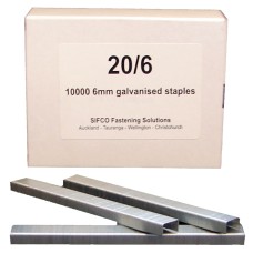 20/6 SIFCO® 6mm Galvanised Staples 10,000pcs/Box