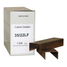 35/22LF OMER® 22mm Wide Crown Carton Staples 1,500pcs/Box