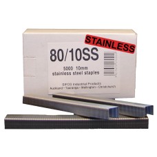 80/10SS SIFCO® 10mm Stainless 304 21Ga. Upholstery Staples 5,000pcs/Box