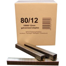 80/12 SIFCO® 12mm Galvanised 21Ga. Upholstery Staples 10,000pcs/Box
