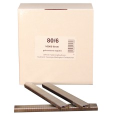 80/6 SIFCO® 6mm Galvanised 21Ga. Upholstery Staples 10,000pcs/Box