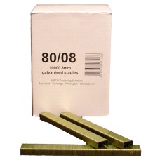 80/8 SIFCO® 8mm Galvanised 21Ga. Upholstery Staples 10,000pcs/Box