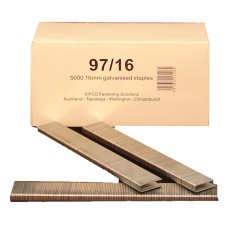 97/16-5M SIFCO® 16mm Galvanised Staples 5,000pcs/Box