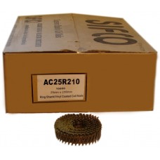 AC25R210 SIFCO® 25mm x 2.10mm Ring Shank Coil Nails 16,800pcs/Box