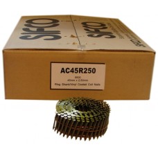 AC45R250 SIFCO® 45mm x 2.50mm Ring Shank Coil Nails 6,600pcs/Box