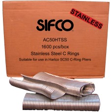 AC50HTSS SIFCO® 11Ga Stainless High Tensile C-Rings 1,600pcs/Box