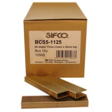 BCS5-1125 SIFCO® 25mm 16Ga. Galvanised Staples 10,000pcs/Box