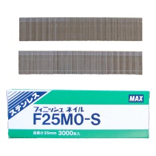 F25M0-S MAX® 25mm C125 18 Gauge Stainless Brads 3,000pcs/box