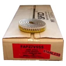 FAP27V5SS SIFCO® 27mmx2.50mm Stainless Hardened Steel Penetrating Coil Nails 4,000pcs/Box