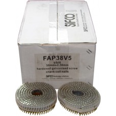 FAP38V5-H SIFCO® 38mmx2.50mm Hardened Steel Penetrating Coil Nails 6,000pcs/Box