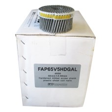 FAP65V5GAL SIFCO® 65mmx2.50mm Galvanised Hardened Steel Penetrating Coil Nails 4,000pcs/Box