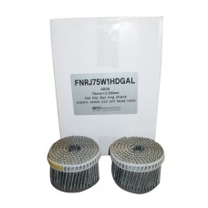 FRJ75W1HDGAL SIFCO® 75mm x 3.15mm Hot Dip Galvanised Jolt Head Ring Shank Coil Nail