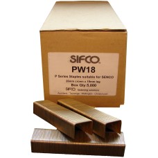 PW18 SIFCO® 18mm 26mm Crown 16 Gauge Galvanised Staples 5,000pcs/box