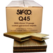 Q45 SIFCO® 45mm 15 gauge Galvanised Staples 5,000pcs/box