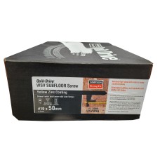 QDWSV50SA Quik Drive® 50mm x 10Ga. Yellow Zinc Flat Head Coarse Collated Flooring Screws, 2,000pcs/Box