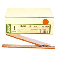 SJK/12ORANGE OMER® 12mm Galvanised Staples 20,000pcs/box