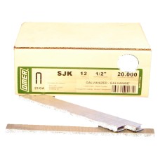 SJK/12WHITE OMER® 12mm Galvanised Staples 20,000pcs/box
