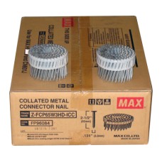 ZFCP65W3HD MAX® 65mm x 3.30mm Galvanised Metal Connector Coil Nails
