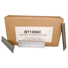 BT1206C SIFCO® 22mm C22 16 Gauge Galvanised Brad Nails 5,000pcs/Box