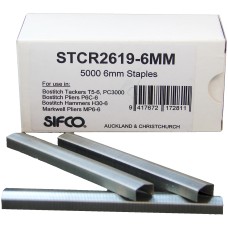 STCR2619-6MM SIFCO® 6mm Fine Wire Raised Crown Galvanised Staples 5,000pcs/Box