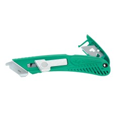 S4SR, PHC Right Handed Spring return Safety Knife with Tape Splitter Green