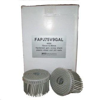 FAPJ75V9GAL SIFCO® 75mmx2.90mm Galvanised Hardened Jolt Head Coil Nails 4,000pcs/Box
