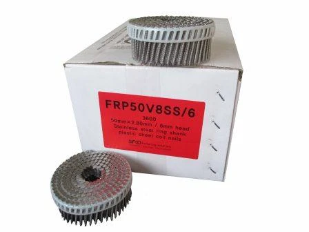 FRP50V8SS/6 SIFCO® 50mm x 2.80mm Stainless Steel Ring Shank Coil Nail