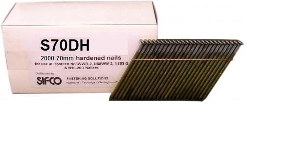 S70DH SIFCO® 70mm x 3.06mm Hardened Concrete Stick Nails 2,000pcs/box