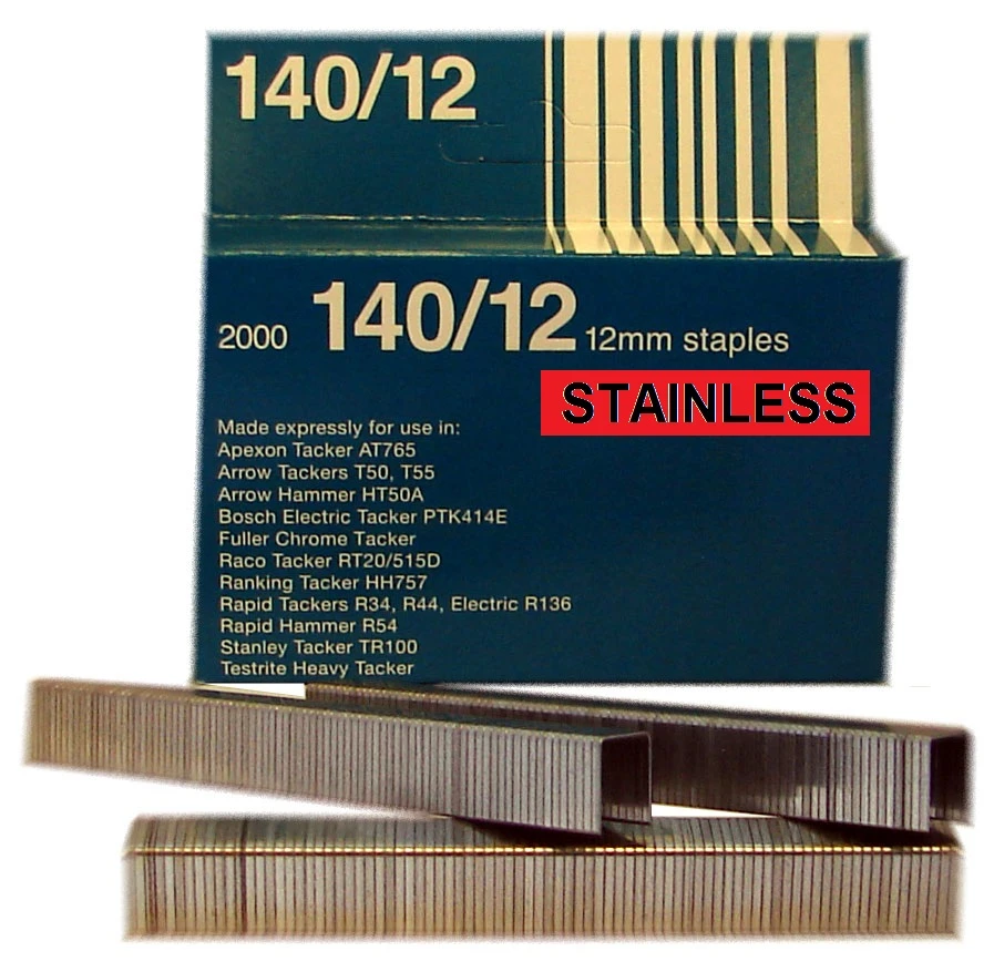 140/12SS-2M SIFCO® 12mm Stainless Staples 2,000pcs/box