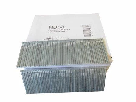 ND38 SIFCO® 38mm 14Ga. Galvanised Brads 2,500pcs/Box