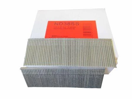 ND38SS SIFCO® 38mm 14 Ga. Stainless Steel Brads 2,500pcs/Box