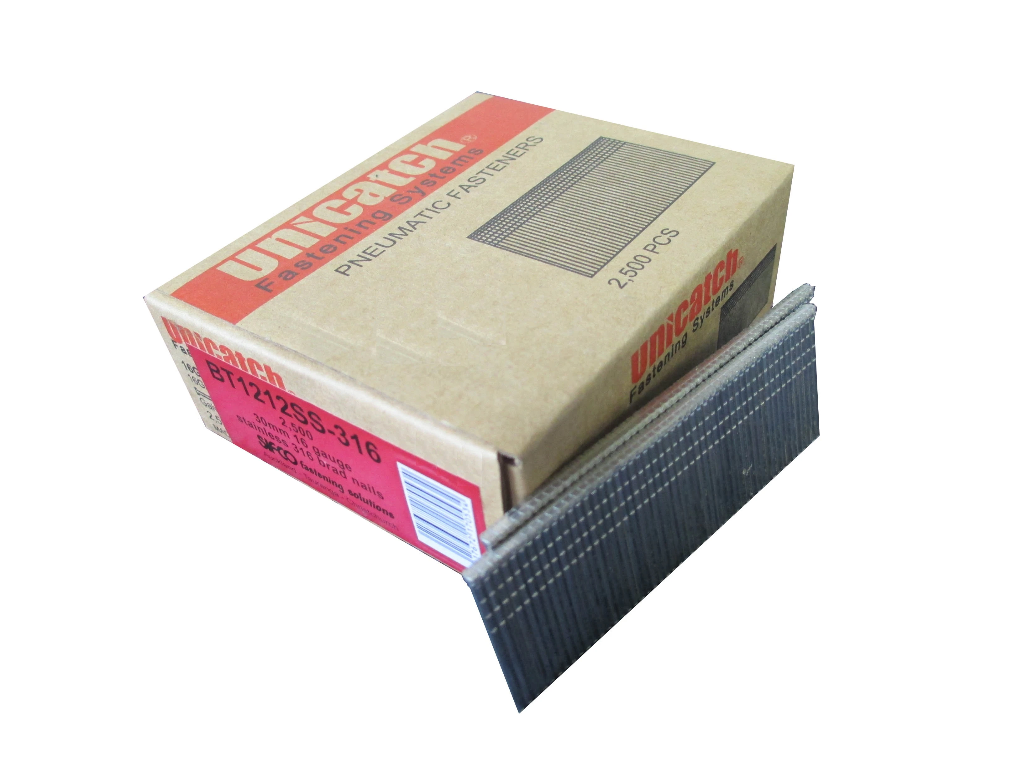 BT1212SS-316 SIFCO® 30mm C30 16 Gauge Stainless 316 Brad Nails 2,500pcs/Box