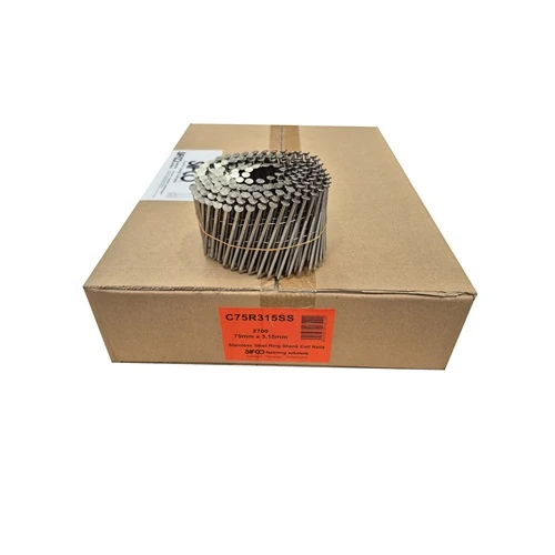 C75R315SS SIFCO® 75mm x 3.15mm Stainless Ring Shank Coil Nails 2,700pcs/box