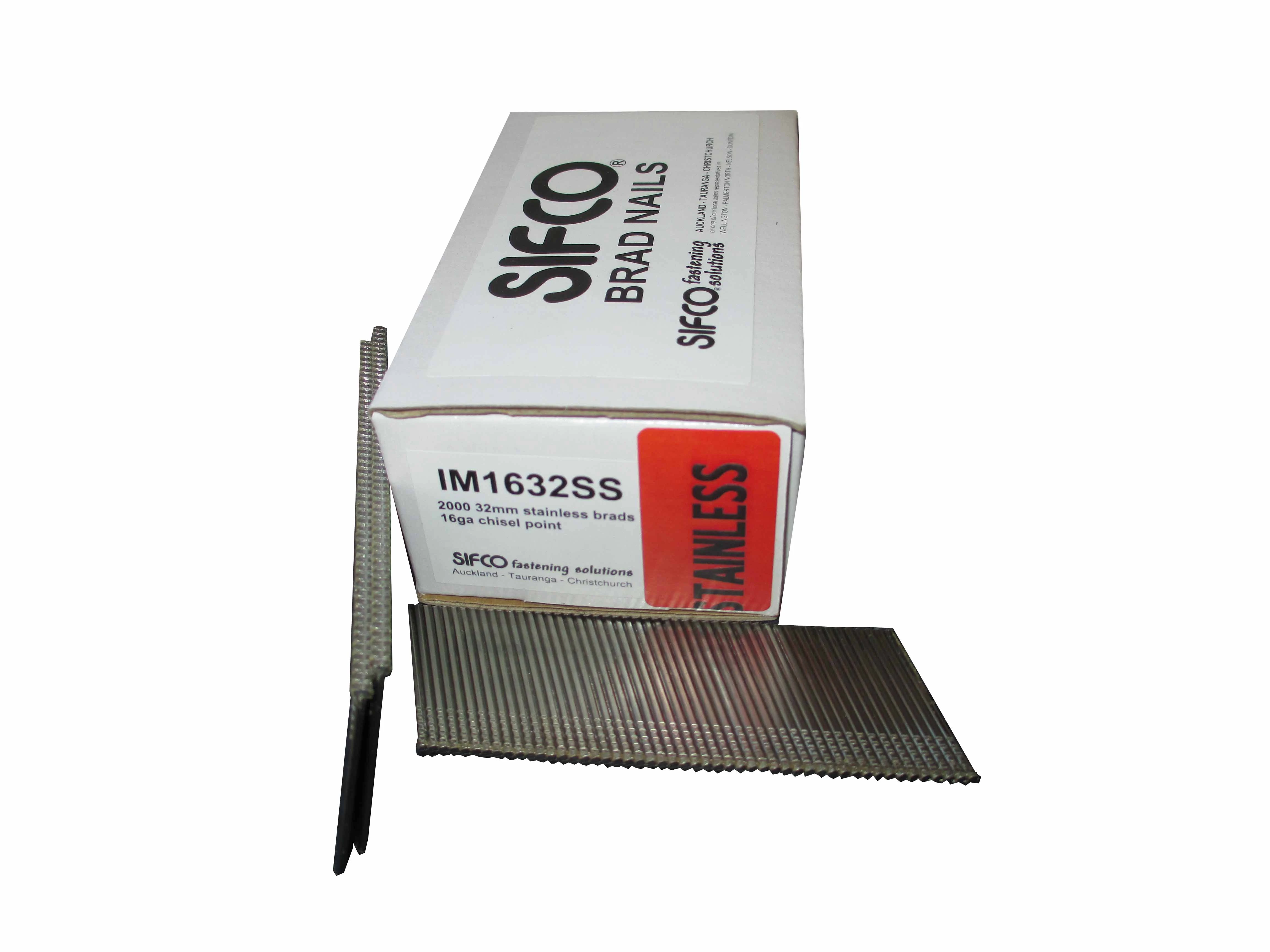 IM1632SS SIFCO® 32mm 16 Gauge Stainless Steel 20 Degree Angle Brad