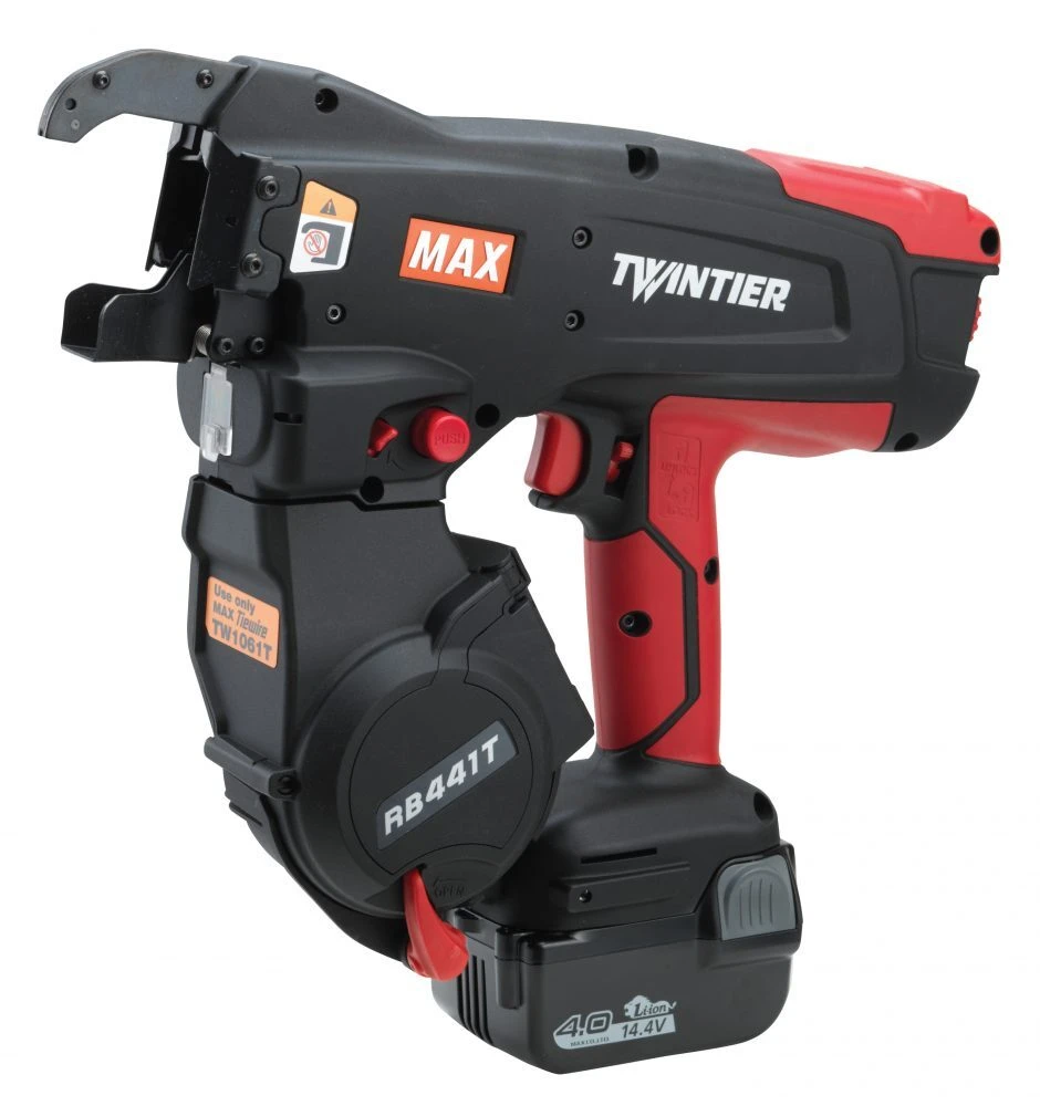RB441T, MAX® TwinTier™ 5.0Ah 14.4volt Battery Rebar Tier - Ties from 20mm to 44mm