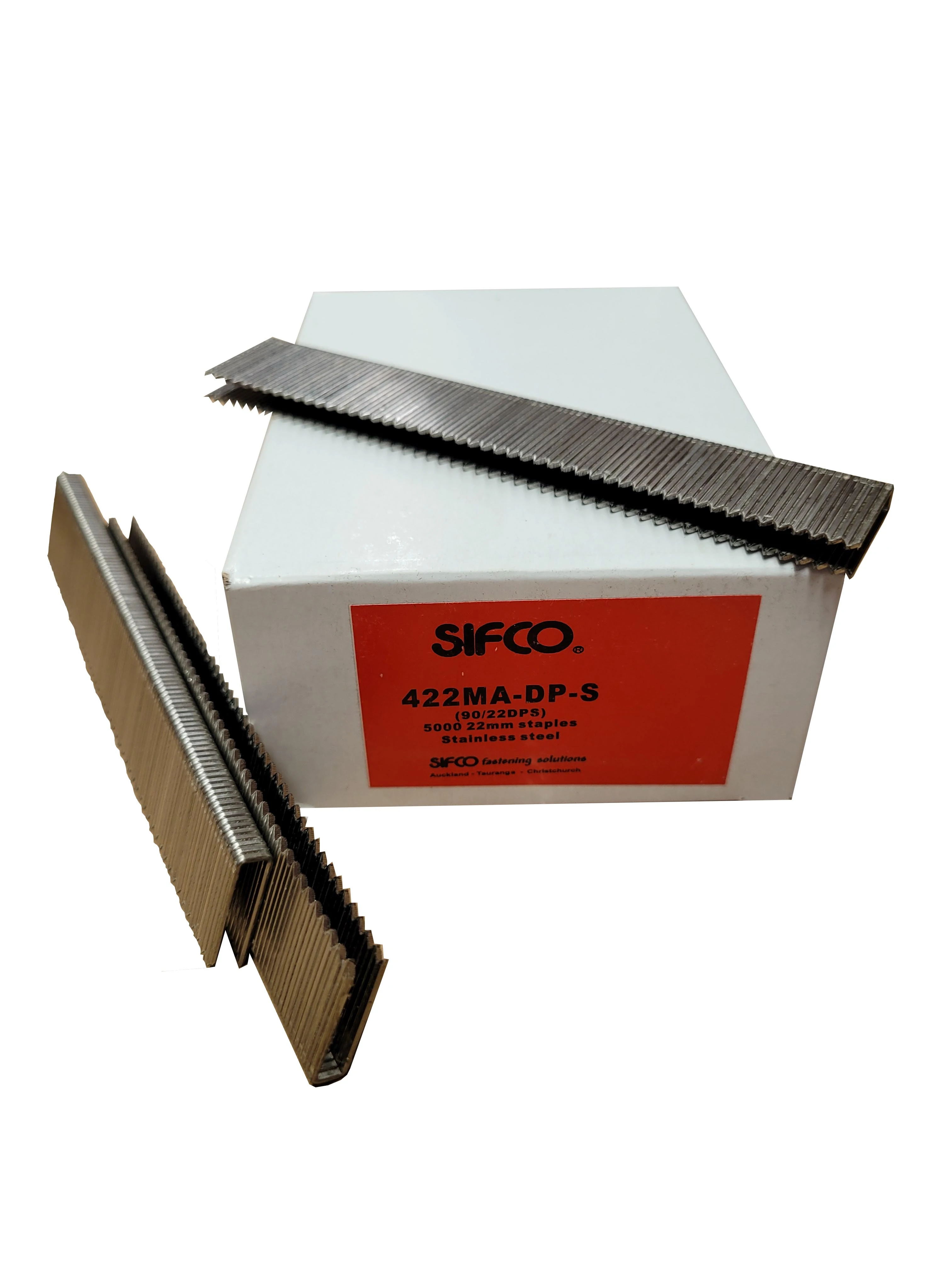 422MA-DP-S SIFCO® 22mm Stainless Steel 18Ga. Divergent Point Staples for use in Air Staplers 5,000pcs/Box