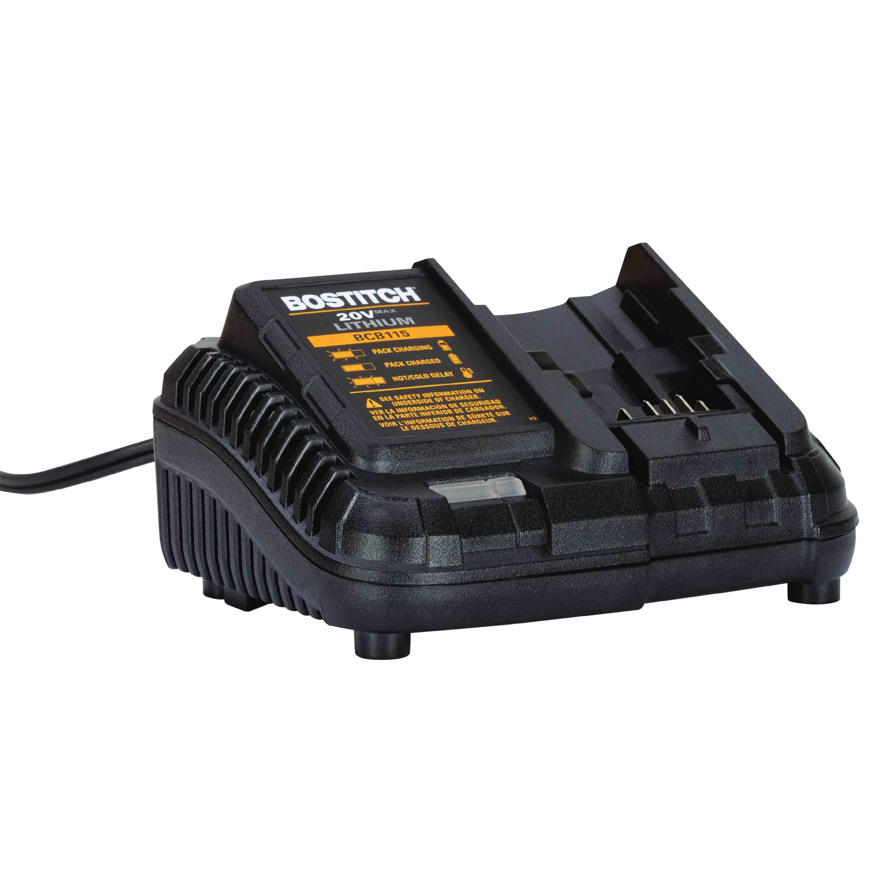 BCB115, BOSTITCH™ 20v Li-ion Battery Charger for BOSTITCH™ Cordless Battery Nailers